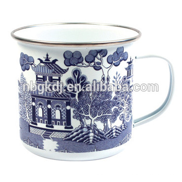 Blaue Willow Emaille Tasse Blaue Willow Emaille Tasse